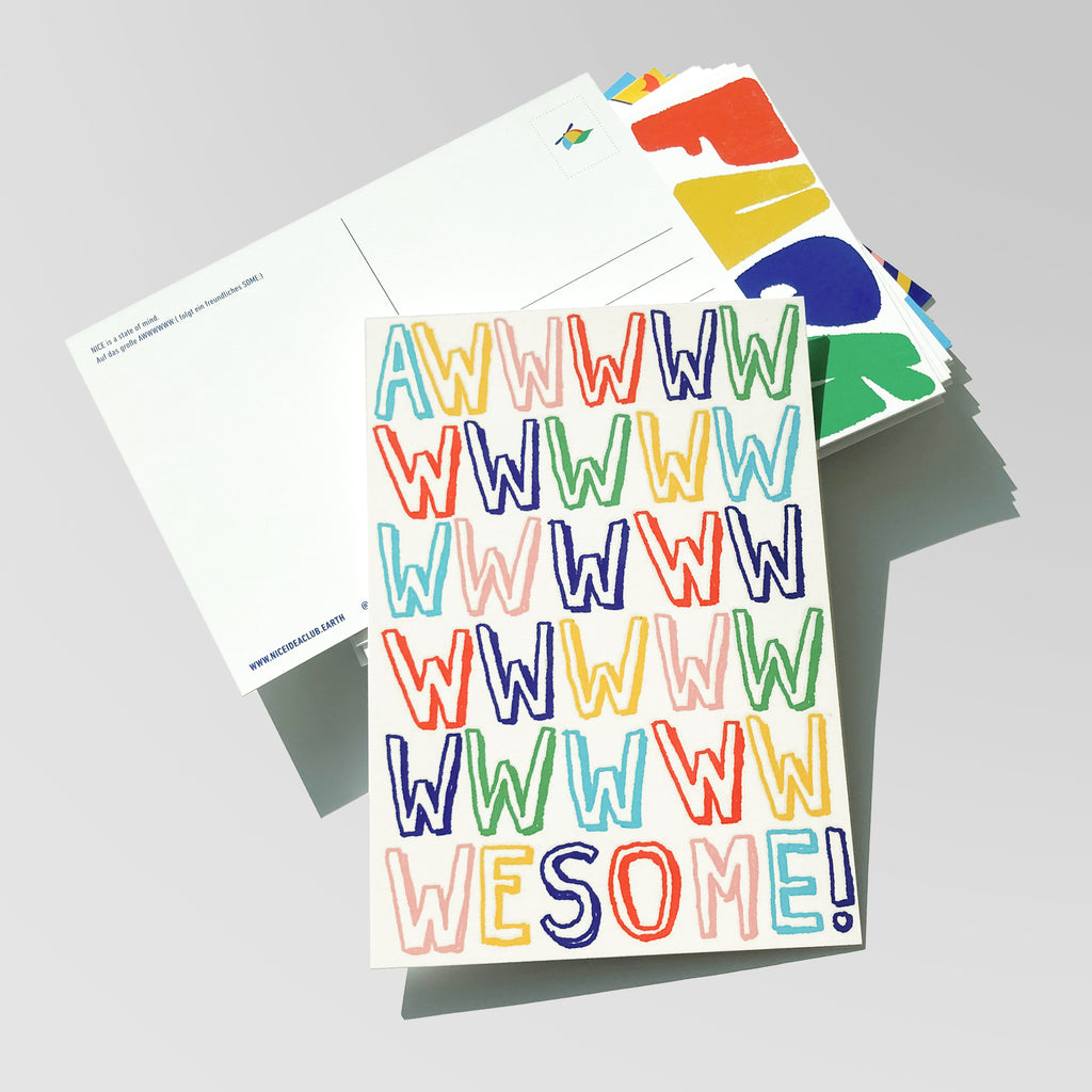 Postkarte - AWWWWWSOME