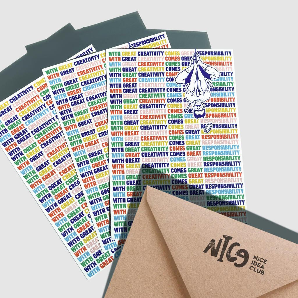 Postkarte - With Great Creativity...