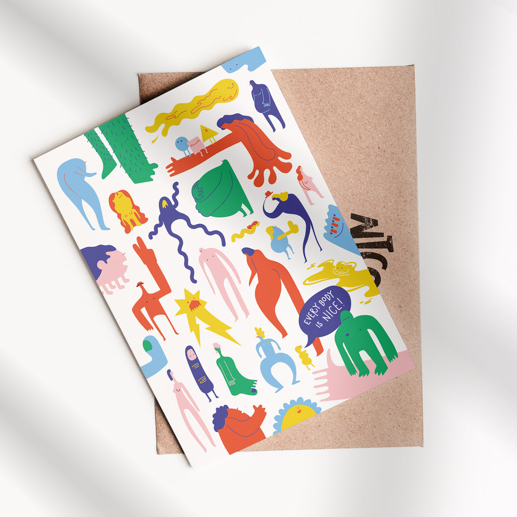 Postkarte - Everybody is Nice