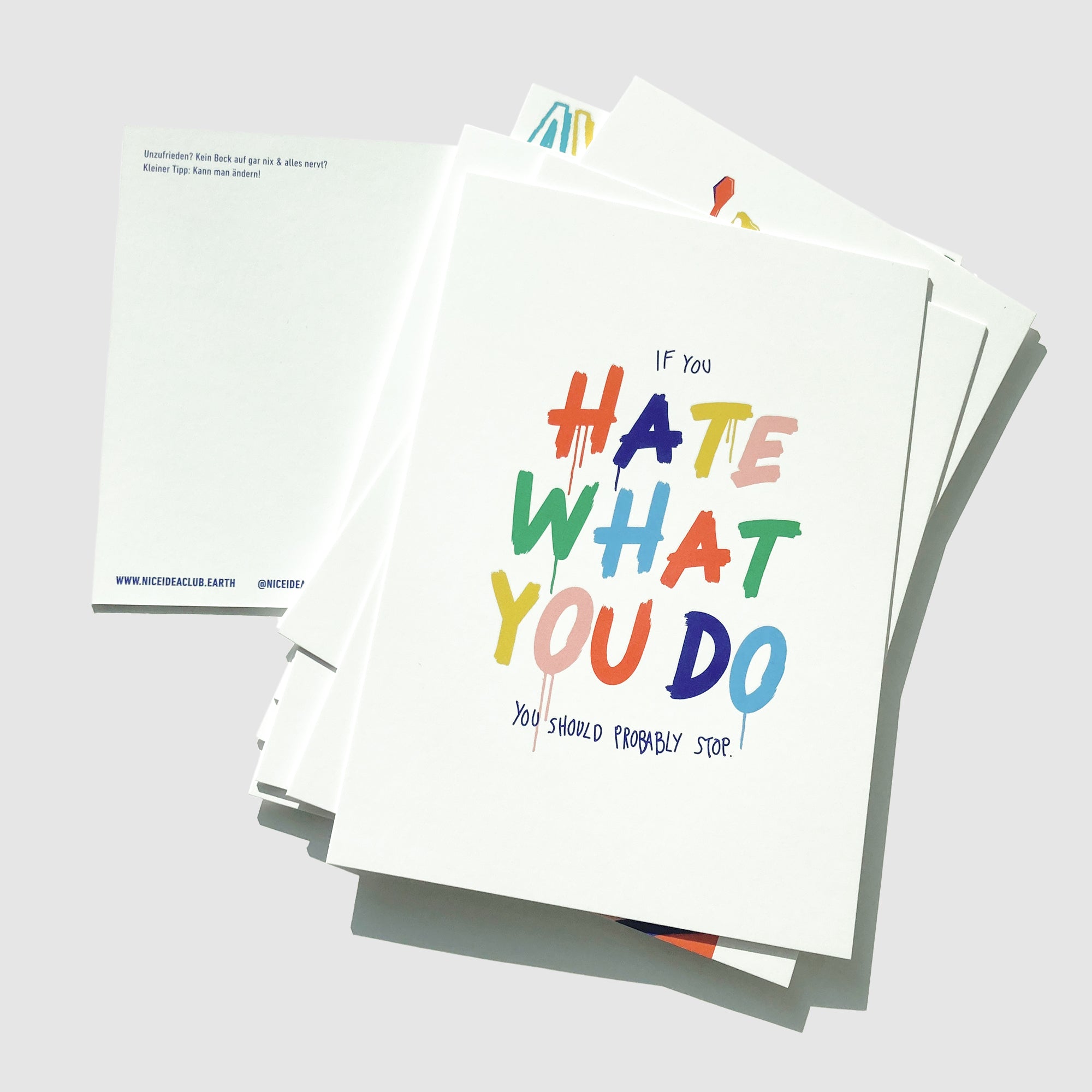 Postkarte - Hate what You Do