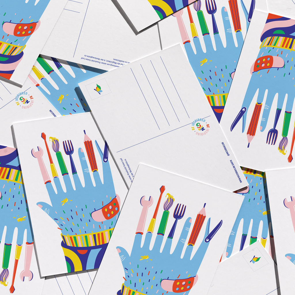 Postkarte - Tool Hand