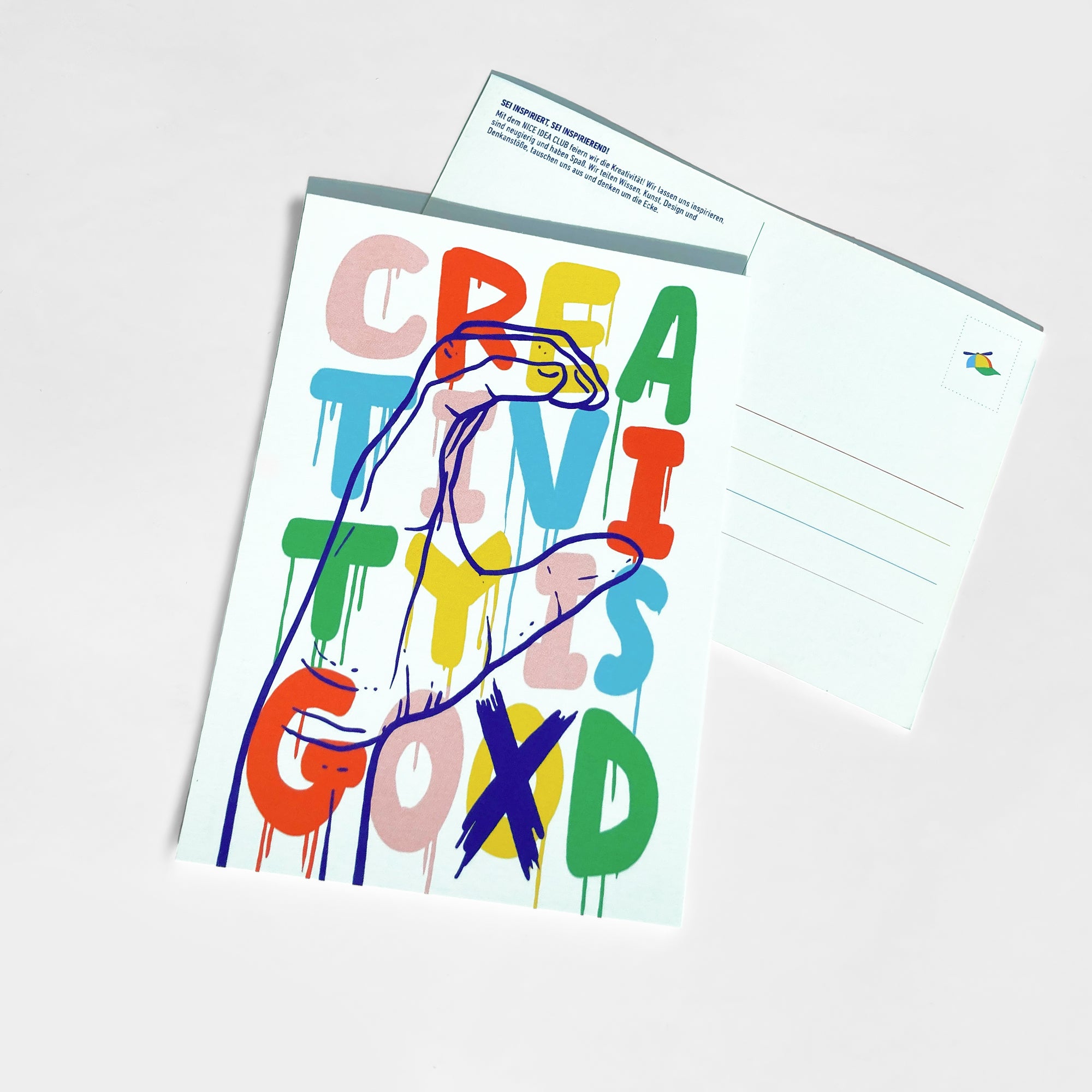 Postkarte - Creativity is God