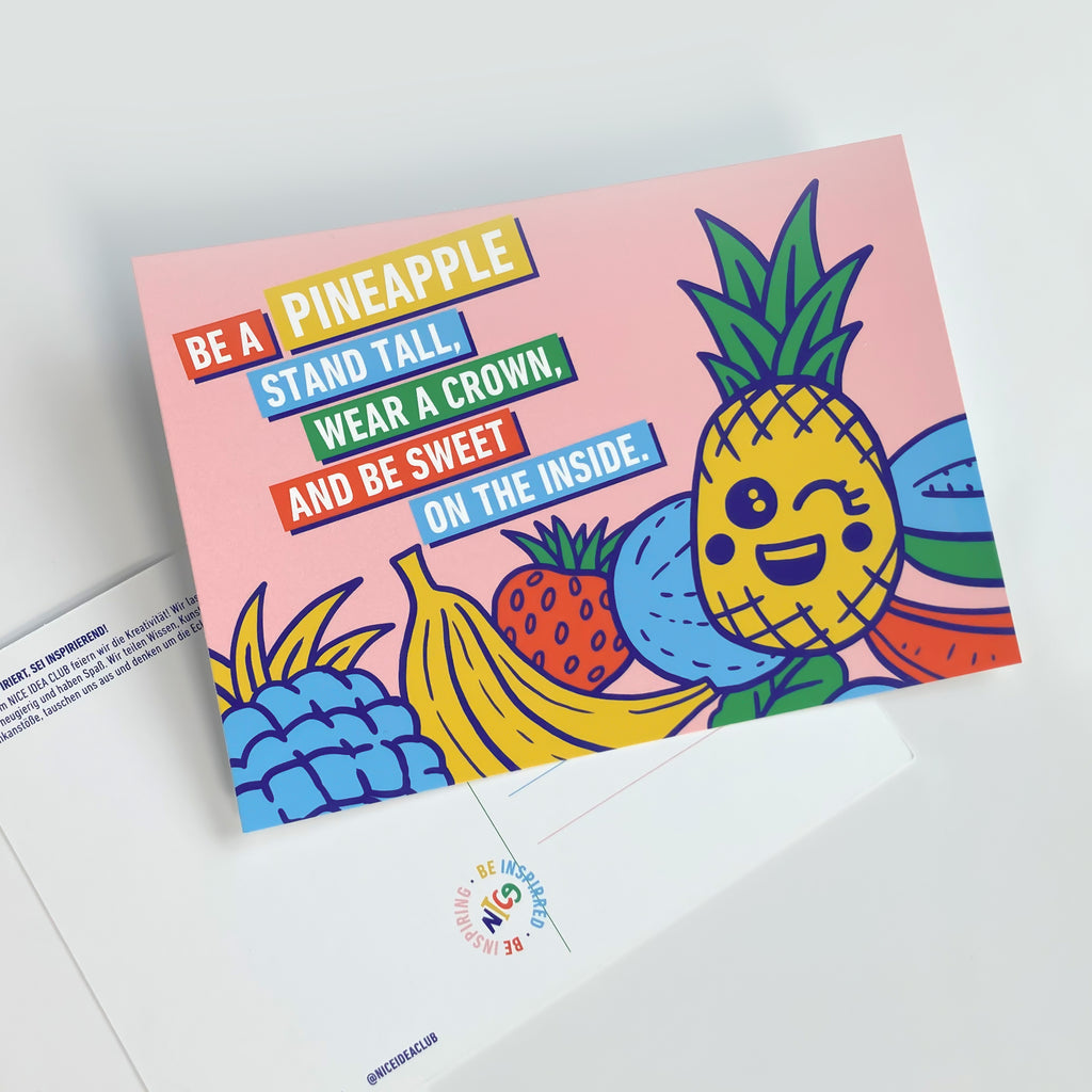 Postkarte - Pineapple