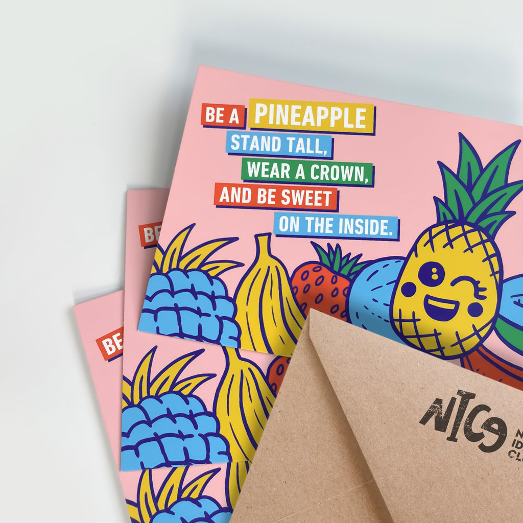 Postkarte - Pineapple