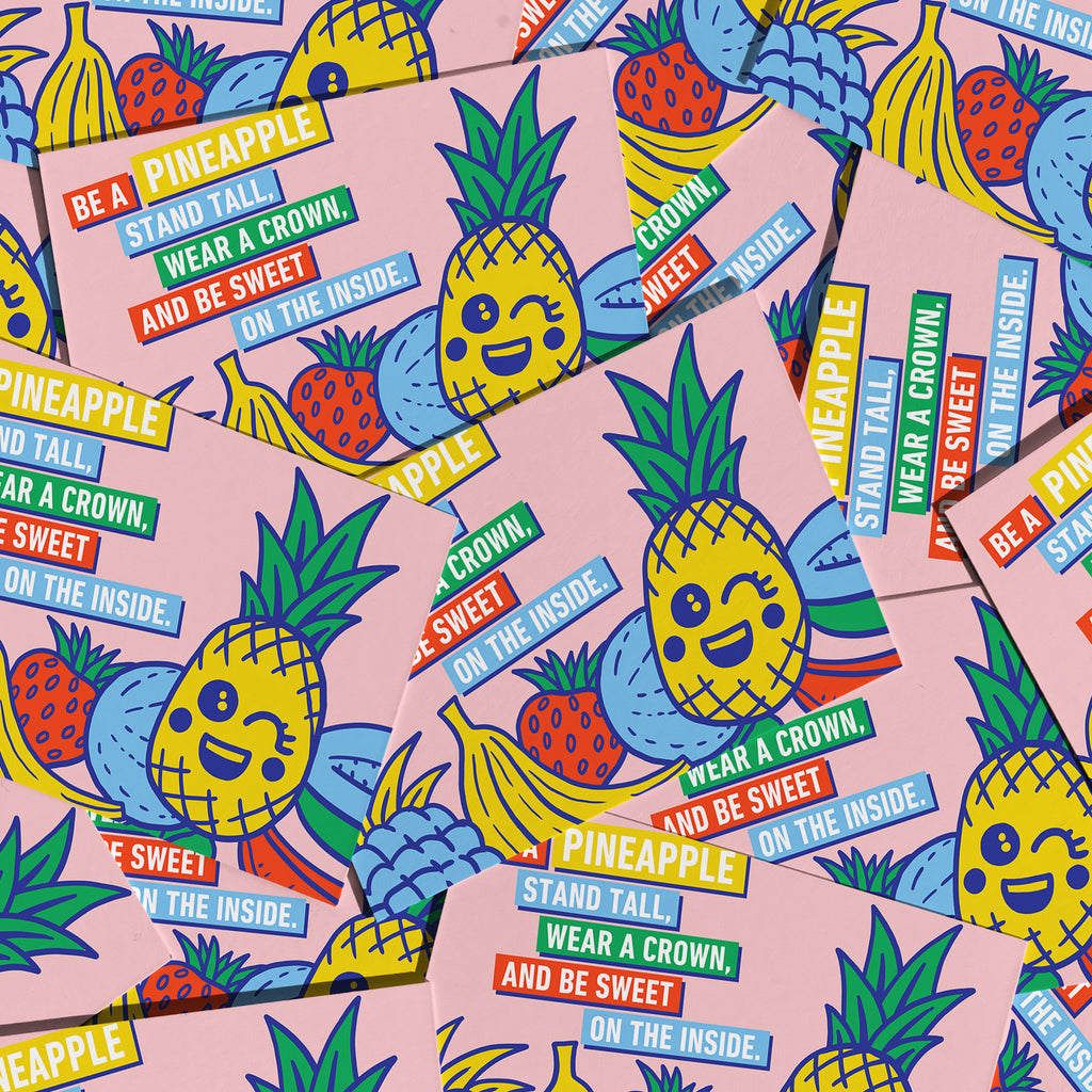 Postkarte - Pineapple