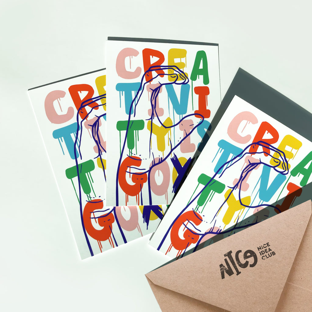 Postkarte - Creativity is God