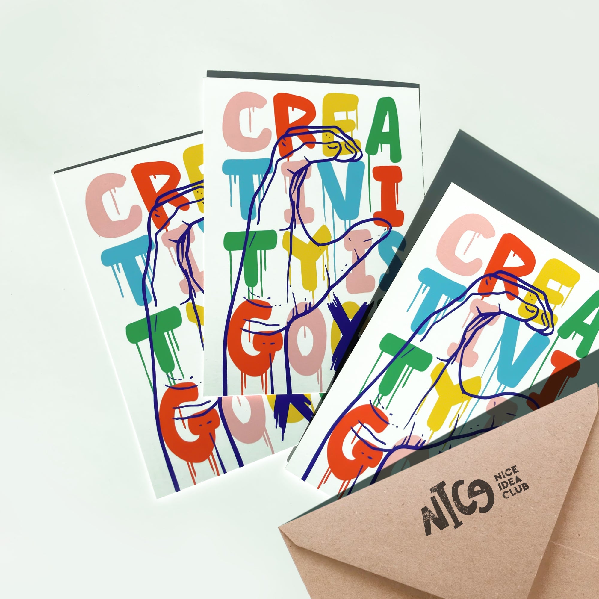Postkarte - Creativity is God