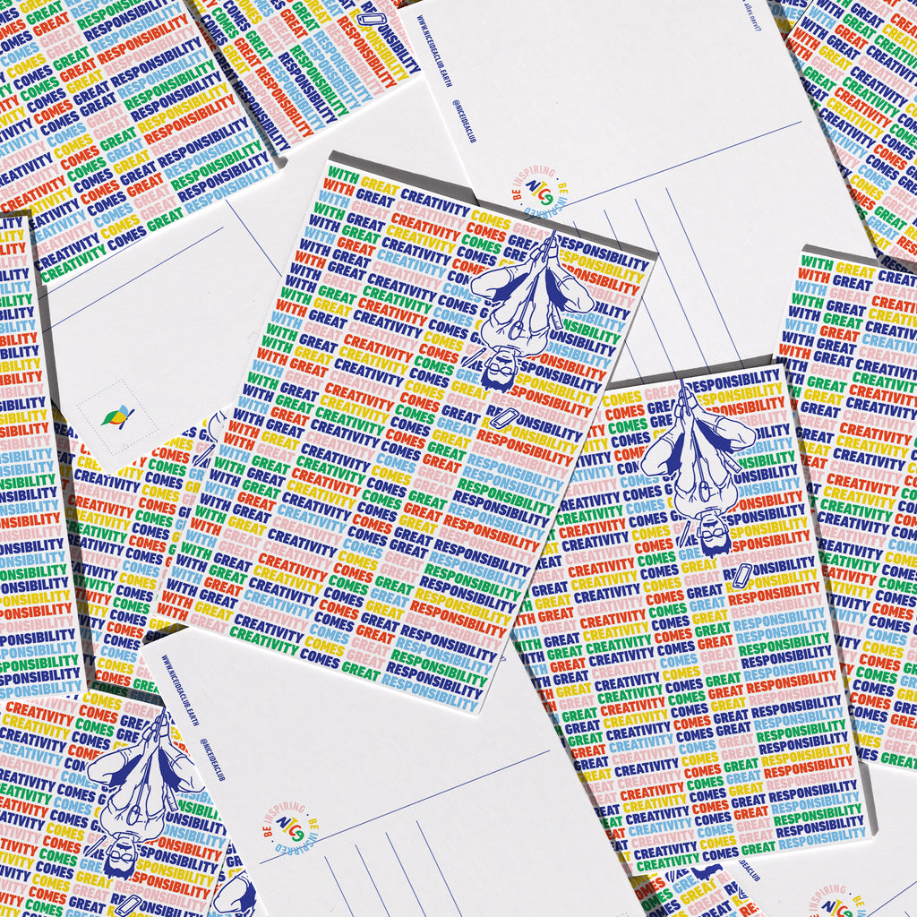 Postkarte - With Great Creativity...