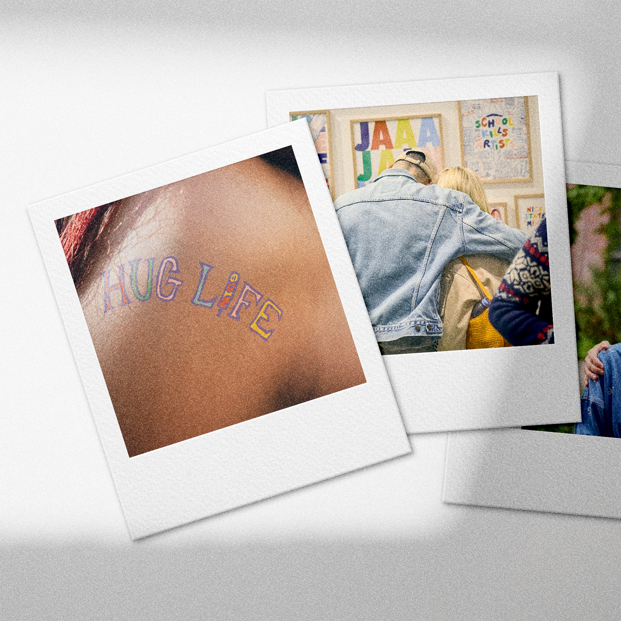 Klebe-Tattoo - Hug Life